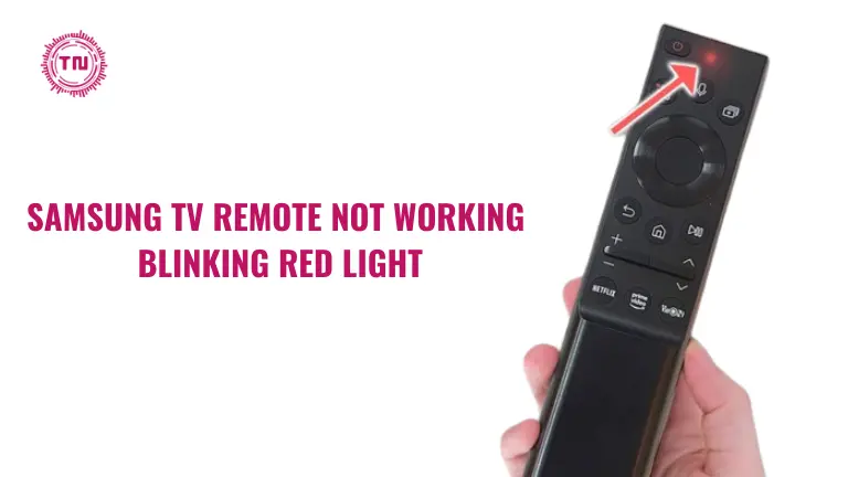 samsung tv remote not working blinking red light